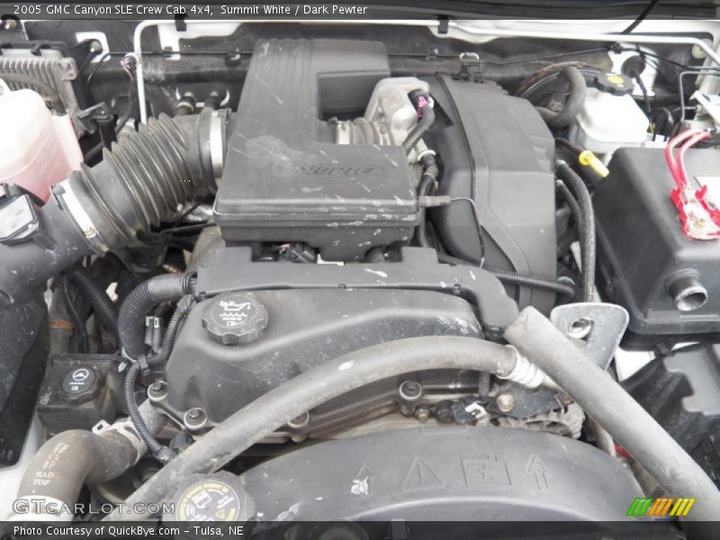 Summit White / Dark Pewter 2005 GMC Canyon SLE Crew Cab 4x4