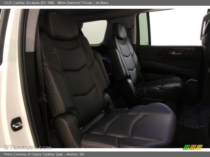 White Diamond Tricoat / Jet Black 2015 Cadillac Escalade ESV 4WD