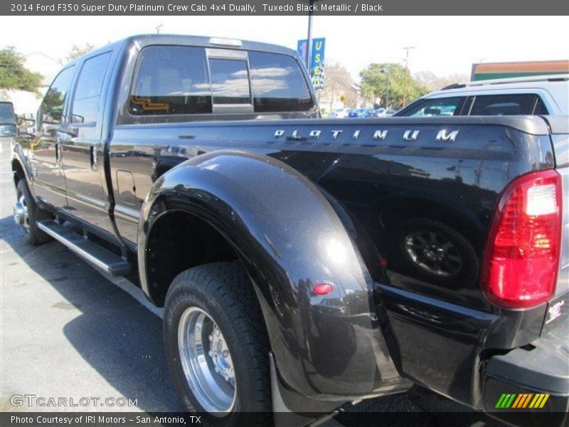 Tuxedo Black Metallic / Black 2014 Ford F350 Super Duty Platinum Crew Cab 4x4 Dually