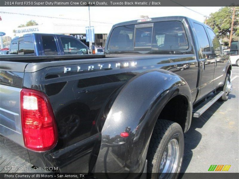 Tuxedo Black Metallic / Black 2014 Ford F350 Super Duty Platinum Crew Cab 4x4 Dually