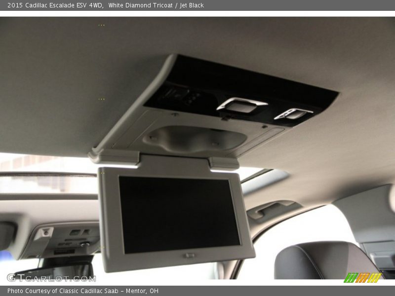White Diamond Tricoat / Jet Black 2015 Cadillac Escalade ESV 4WD