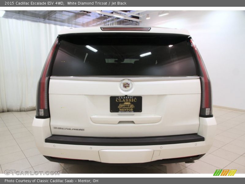 White Diamond Tricoat / Jet Black 2015 Cadillac Escalade ESV 4WD