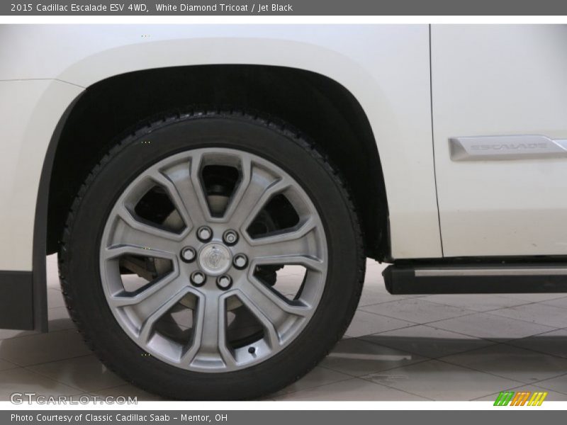 White Diamond Tricoat / Jet Black 2015 Cadillac Escalade ESV 4WD