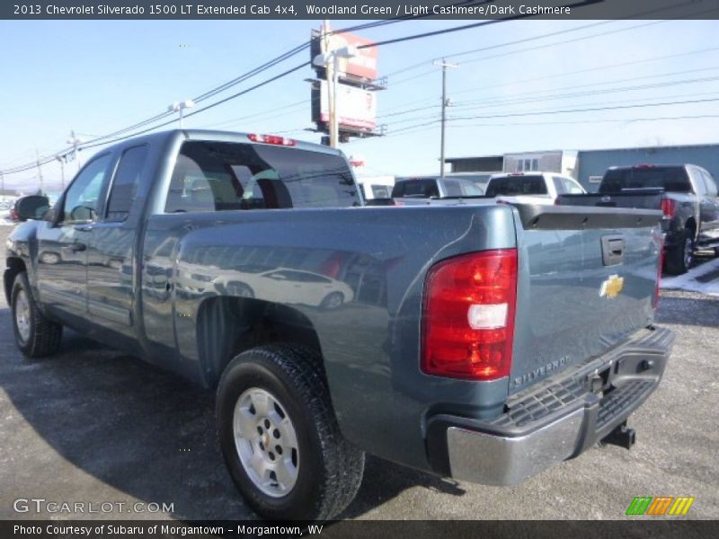 Woodland Green / Light Cashmere/Dark Cashmere 2013 Chevrolet Silverado 1500 LT Extended Cab 4x4