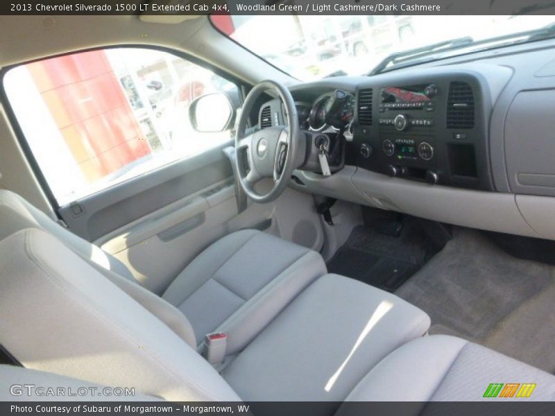 Woodland Green / Light Cashmere/Dark Cashmere 2013 Chevrolet Silverado 1500 LT Extended Cab 4x4