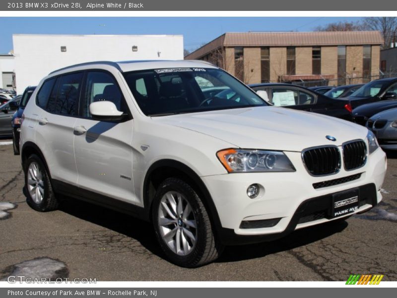 Alpine White / Black 2013 BMW X3 xDrive 28i