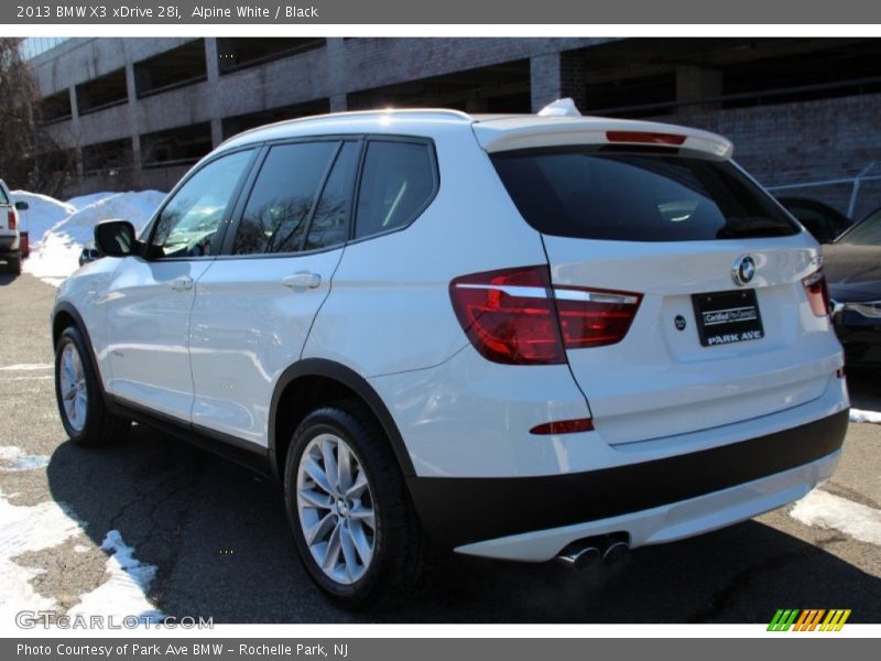 Alpine White / Black 2013 BMW X3 xDrive 28i