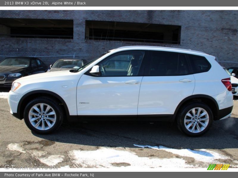 Alpine White / Black 2013 BMW X3 xDrive 28i