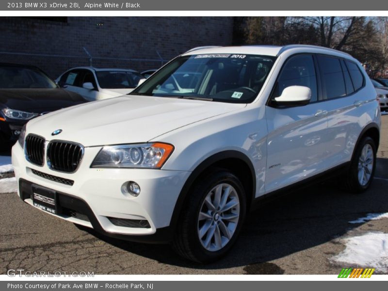 Alpine White / Black 2013 BMW X3 xDrive 28i