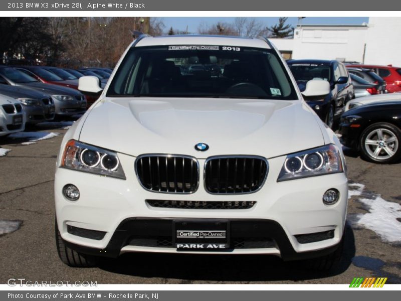 Alpine White / Black 2013 BMW X3 xDrive 28i