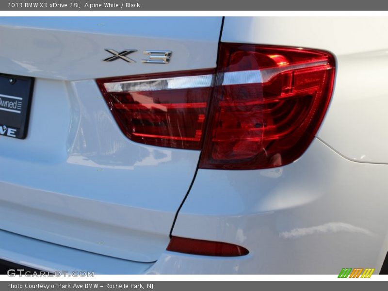 Alpine White / Black 2013 BMW X3 xDrive 28i