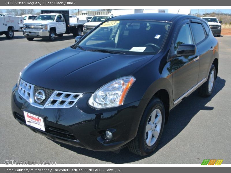 Super Black / Black 2013 Nissan Rogue S