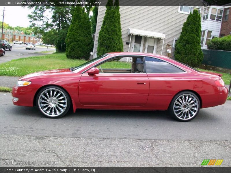 Red Flame Metallic / Ivory 2002 Toyota Solara SE Coupe