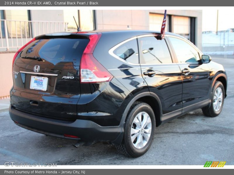 Crystal Black Pearl / Black 2014 Honda CR-V EX AWD