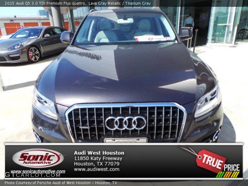 Lava Gray Metallic / Titanium Gray 2015 Audi Q5 3.0 TDI Premium Plus quattro