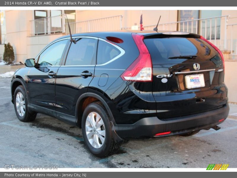 Crystal Black Pearl / Black 2014 Honda CR-V EX AWD