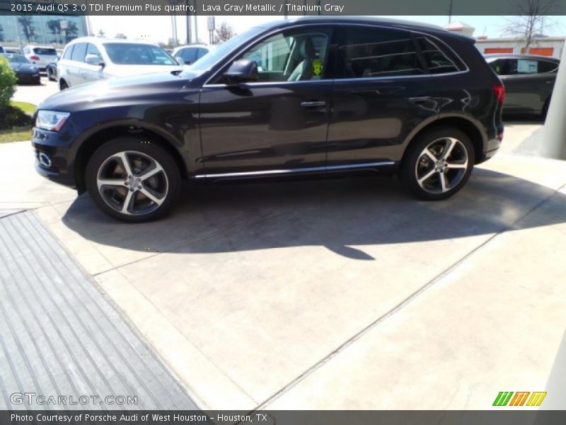 Lava Gray Metallic / Titanium Gray 2015 Audi Q5 3.0 TDI Premium Plus quattro