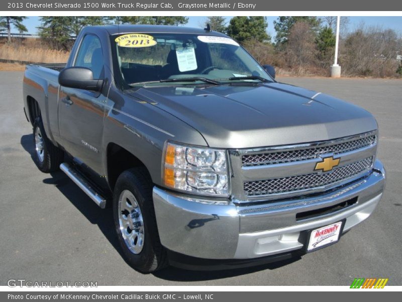 Graystone Metallic / Ebony 2013 Chevrolet Silverado 1500 Work Truck Regular Cab