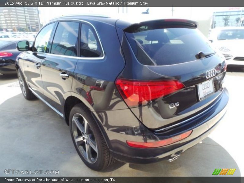 Lava Gray Metallic / Titanium Gray 2015 Audi Q5 3.0 TDI Premium Plus quattro
