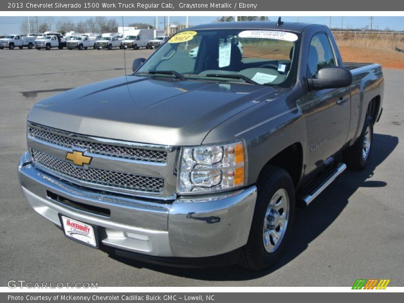 Graystone Metallic / Ebony 2013 Chevrolet Silverado 1500 Work Truck Regular Cab