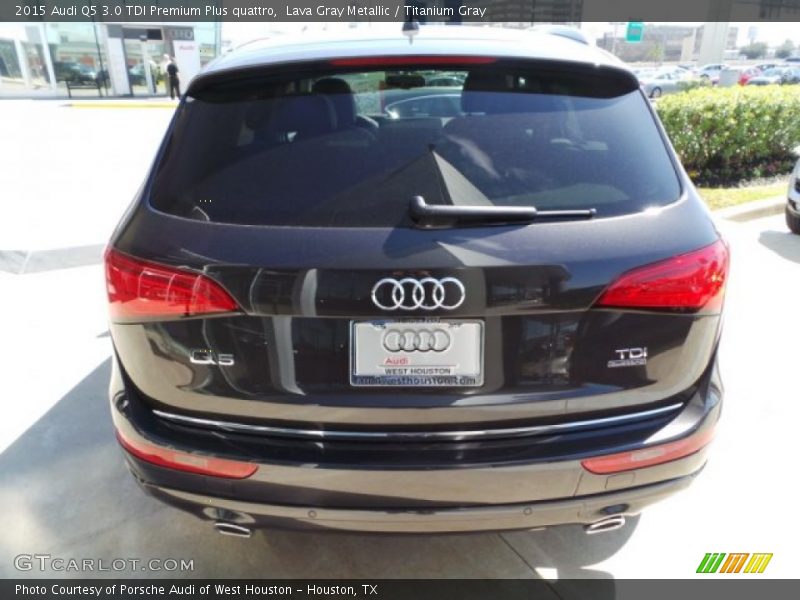 Lava Gray Metallic / Titanium Gray 2015 Audi Q5 3.0 TDI Premium Plus quattro