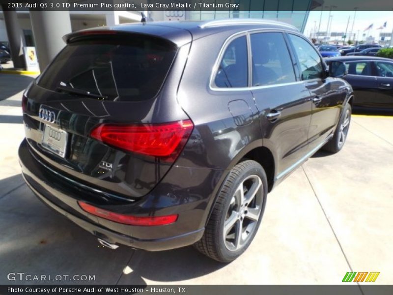 Lava Gray Metallic / Titanium Gray 2015 Audi Q5 3.0 TDI Premium Plus quattro