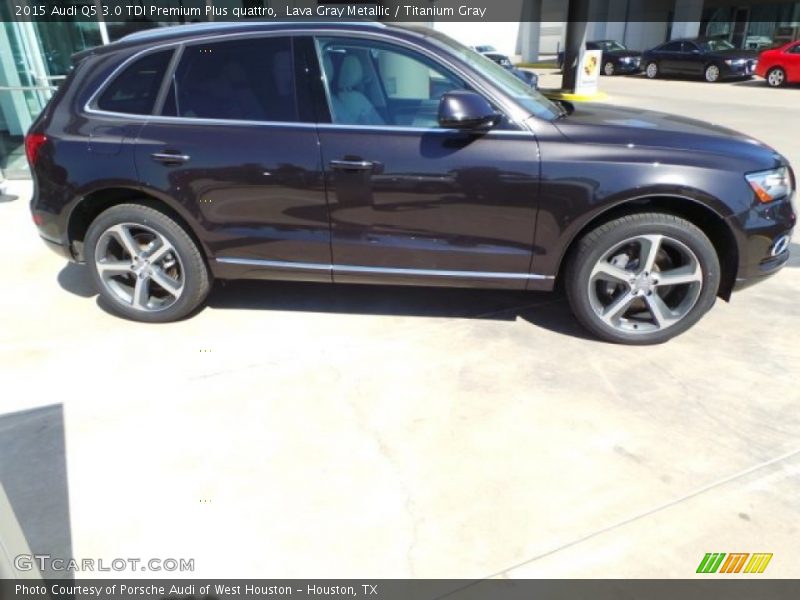 Lava Gray Metallic / Titanium Gray 2015 Audi Q5 3.0 TDI Premium Plus quattro