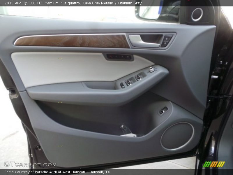 Lava Gray Metallic / Titanium Gray 2015 Audi Q5 3.0 TDI Premium Plus quattro