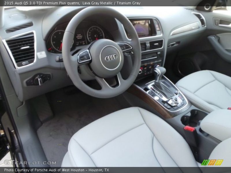 Lava Gray Metallic / Titanium Gray 2015 Audi Q5 3.0 TDI Premium Plus quattro
