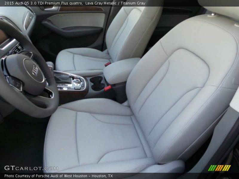 Lava Gray Metallic / Titanium Gray 2015 Audi Q5 3.0 TDI Premium Plus quattro