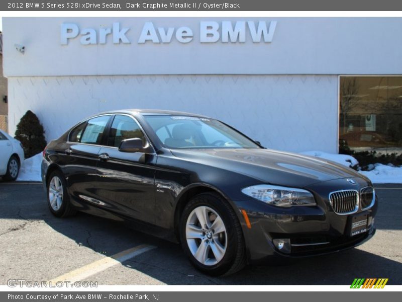 Dark Graphite Metallic II / Oyster/Black 2012 BMW 5 Series 528i xDrive Sedan