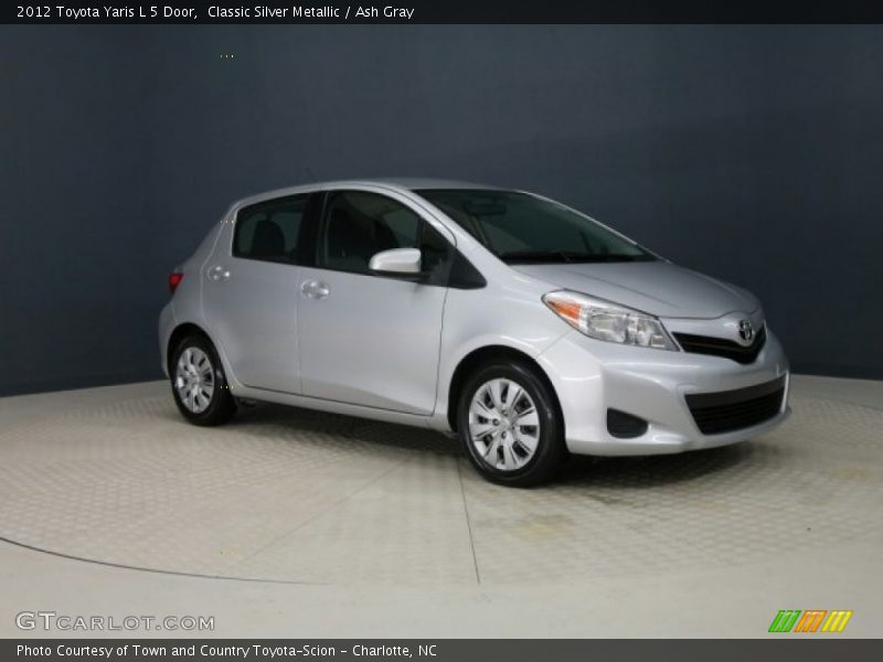 Classic Silver Metallic / Ash Gray 2012 Toyota Yaris L 5 Door