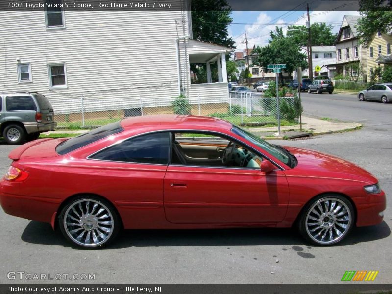Red Flame Metallic / Ivory 2002 Toyota Solara SE Coupe