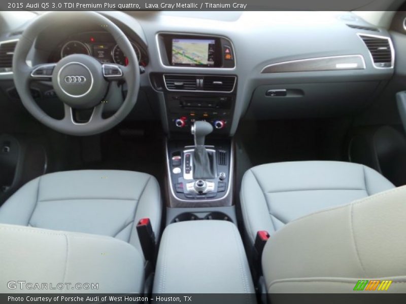 Lava Gray Metallic / Titanium Gray 2015 Audi Q5 3.0 TDI Premium Plus quattro