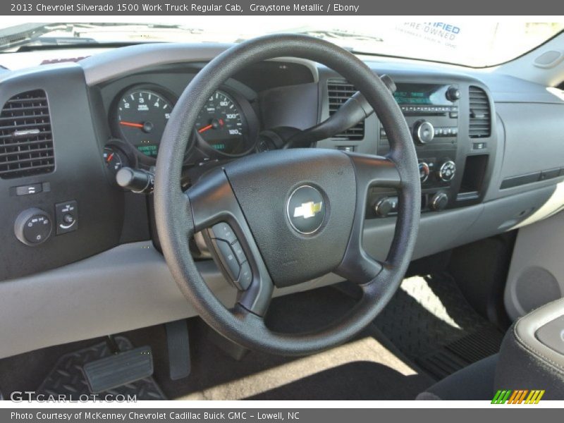 Graystone Metallic / Ebony 2013 Chevrolet Silverado 1500 Work Truck Regular Cab