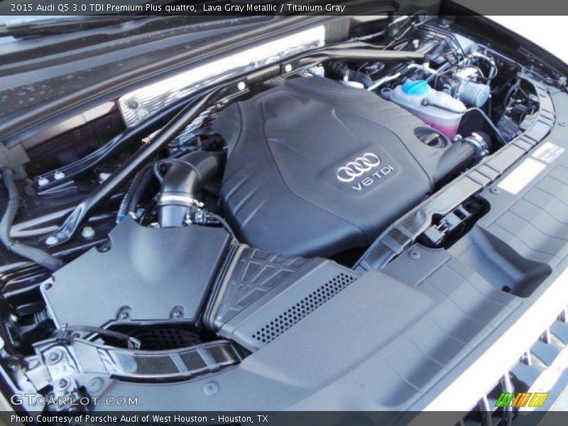Lava Gray Metallic / Titanium Gray 2015 Audi Q5 3.0 TDI Premium Plus quattro