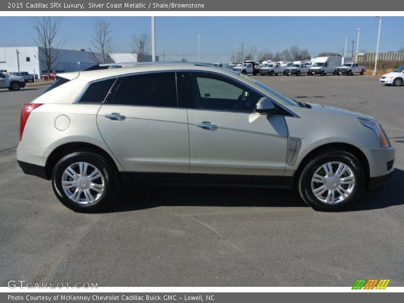 Silver Coast Metallic / Shale/Brownstone 2015 Cadillac SRX Luxury