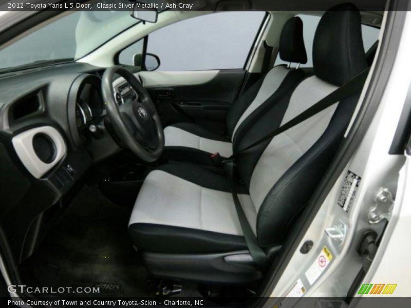 Classic Silver Metallic / Ash Gray 2012 Toyota Yaris L 5 Door