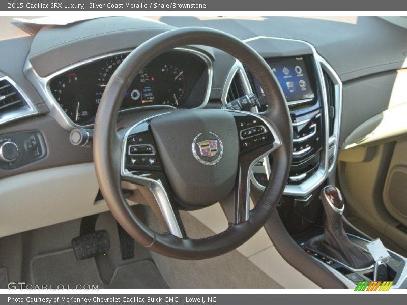 Silver Coast Metallic / Shale/Brownstone 2015 Cadillac SRX Luxury