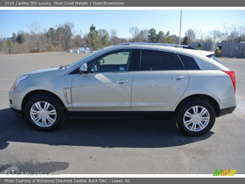 Silver Coast Metallic / Shale/Brownstone 2015 Cadillac SRX Luxury