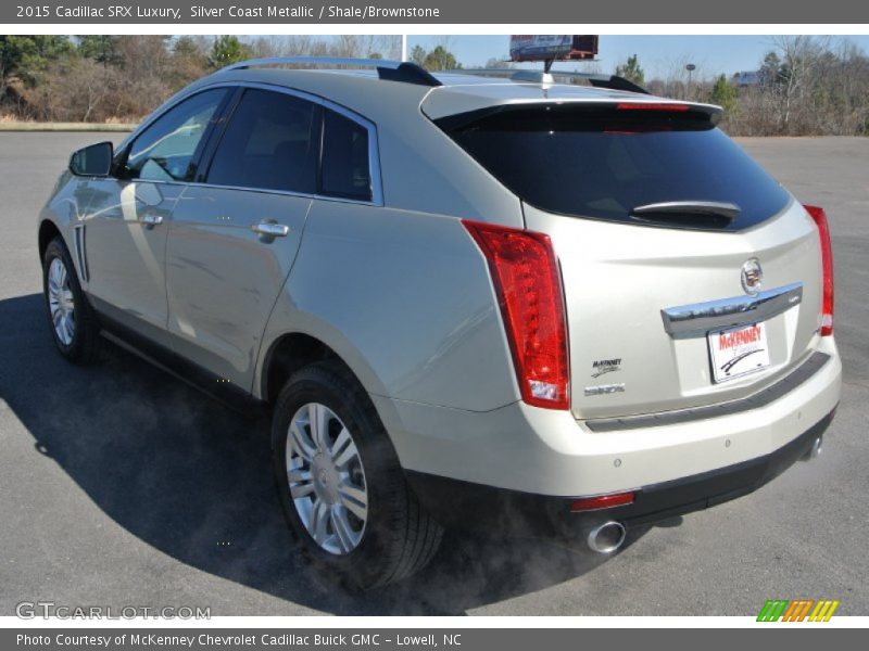 Silver Coast Metallic / Shale/Brownstone 2015 Cadillac SRX Luxury