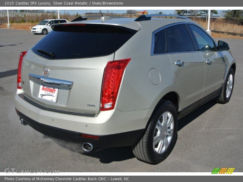 Silver Coast Metallic / Shale/Brownstone 2015 Cadillac SRX Luxury