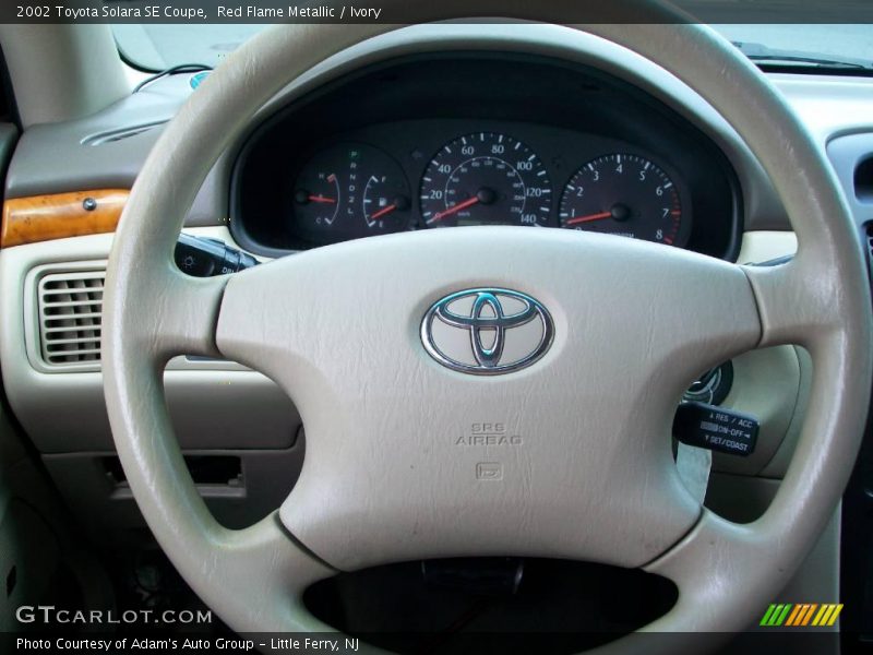 Red Flame Metallic / Ivory 2002 Toyota Solara SE Coupe