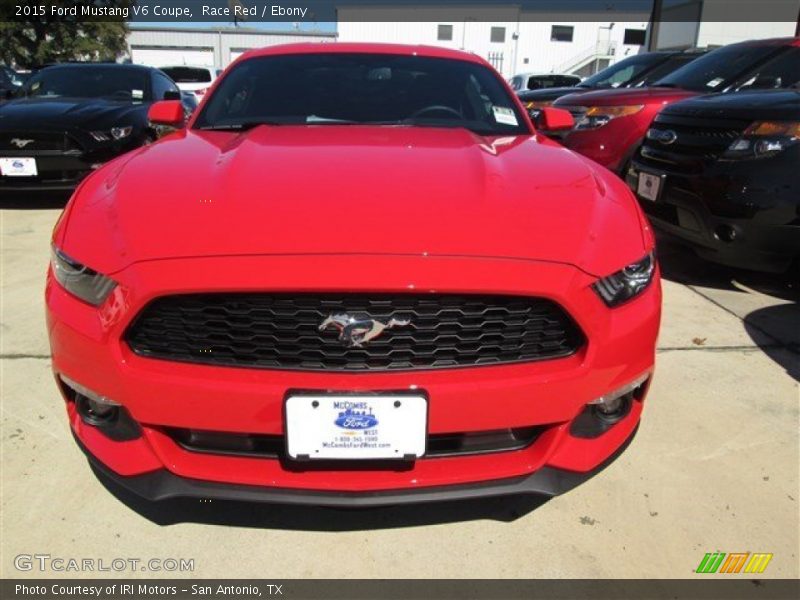 Race Red / Ebony 2015 Ford Mustang V6 Coupe