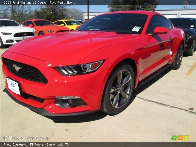 Race Red / Ebony 2015 Ford Mustang V6 Coupe
