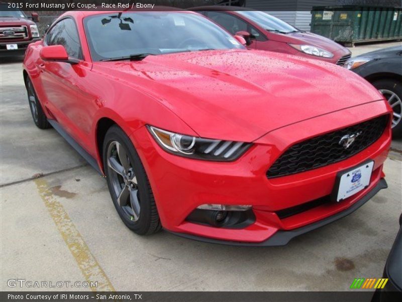 Race Red / Ebony 2015 Ford Mustang V6 Coupe