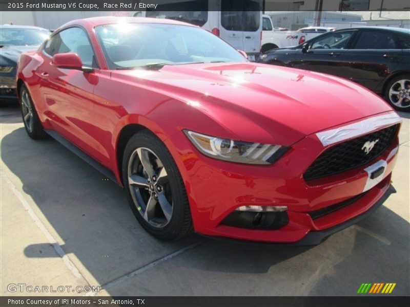 Race Red / Ebony 2015 Ford Mustang V6 Coupe