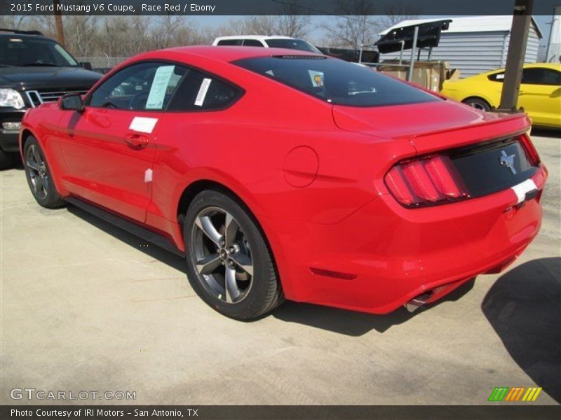 Race Red / Ebony 2015 Ford Mustang V6 Coupe