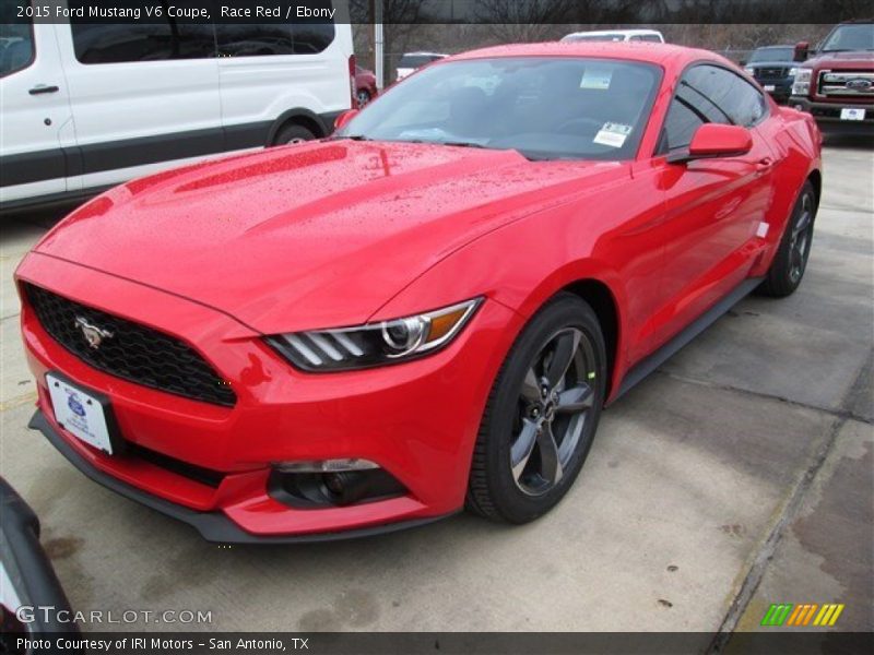 Race Red / Ebony 2015 Ford Mustang V6 Coupe