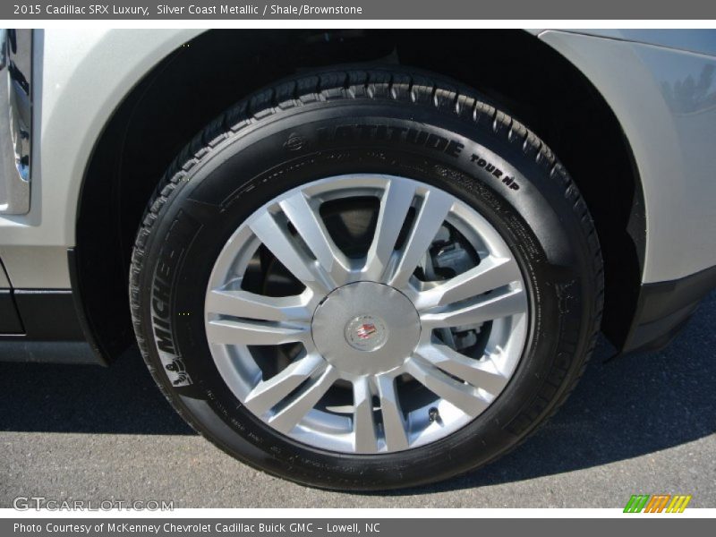 Silver Coast Metallic / Shale/Brownstone 2015 Cadillac SRX Luxury